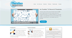 Desktop Screenshot of meridiannetworkservices.com